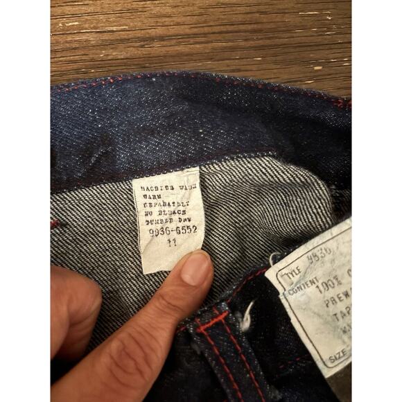 Stuffed Vintage Size 11 Jeans New Condition 100% Cotton Tampered Leg - Picture 3 of 4